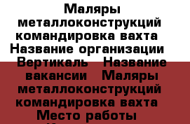 Маляры металлоконструкций, командировка/вахта › Название организации ­ Вертикаль › Название вакансии ­ Маляры металлоконструкций, командировка/вахта › Место работы ­ Красноярск - Красноярский край, Красноярск г. Работа » Вакансии   